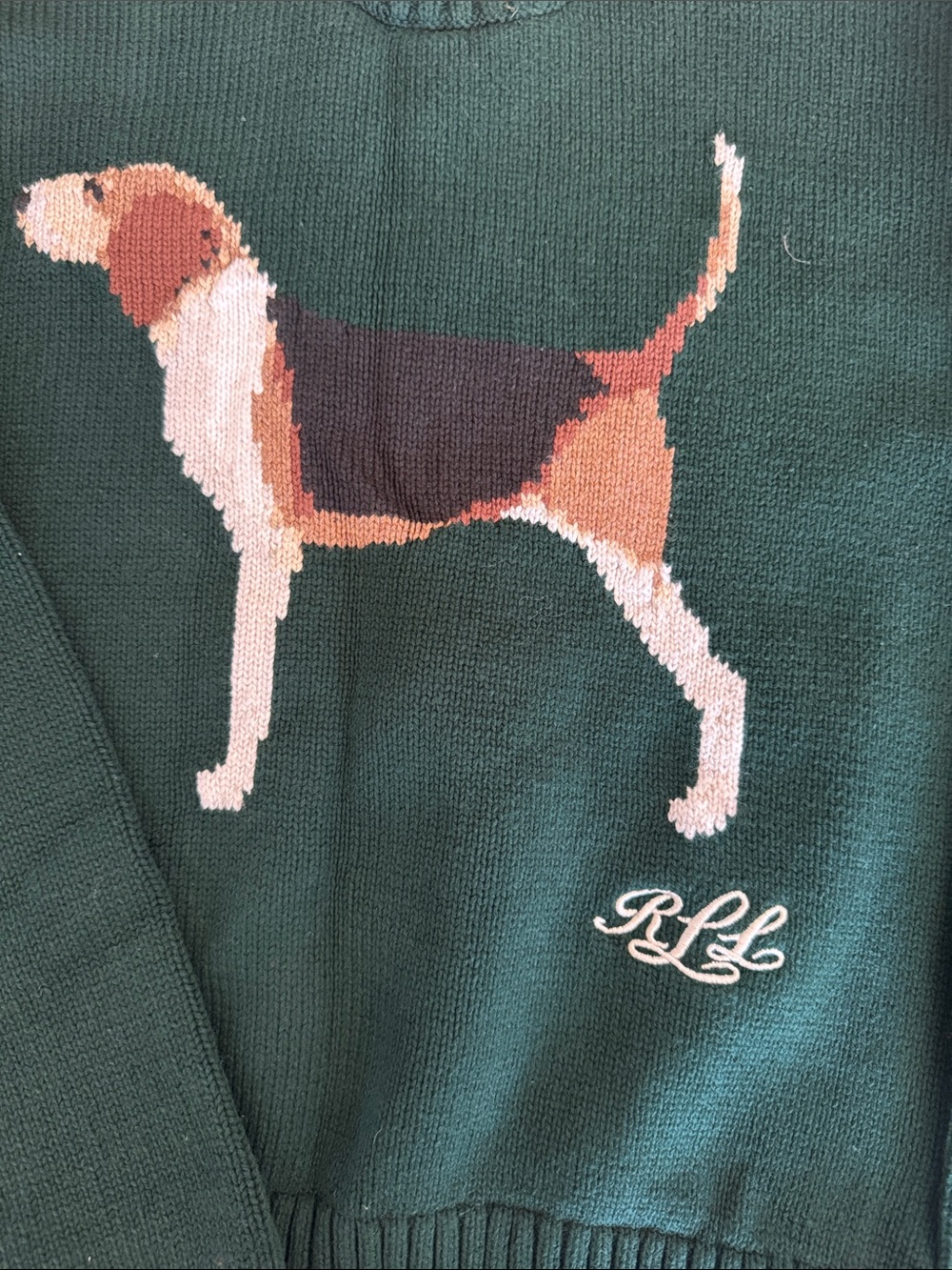 Ralph Lauren sweater dog inbraided - Picture 2 of 5
